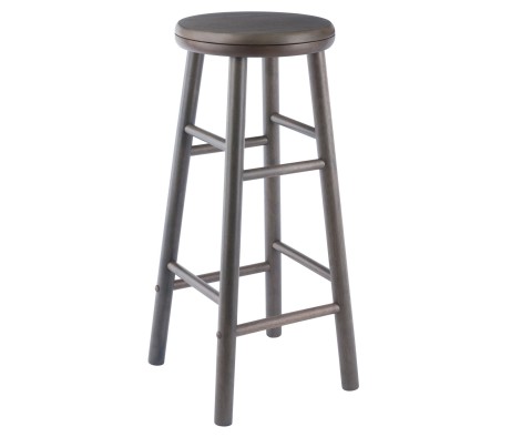 Shelby 2-Pc Swivel Seat Bar Stool Set, Oyster Gray