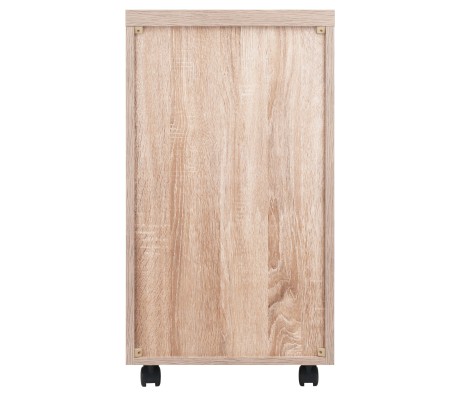 Kenner Mobile File Cabinet, 16' Wide, 29' High, Reclaimed Wood and White
