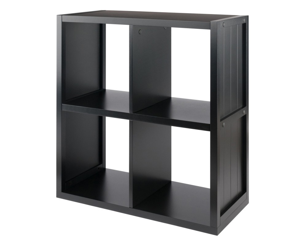 Timothy 2x2 Storage Cube Shelf, Black