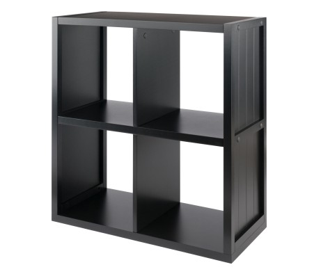 Timothy 2x2 Storage Cube Shelf, Black