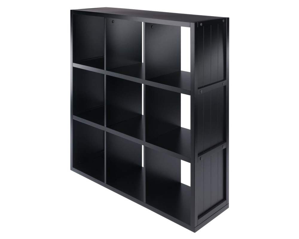 Timothy 3x3 Storage Cube Shelf, Black
