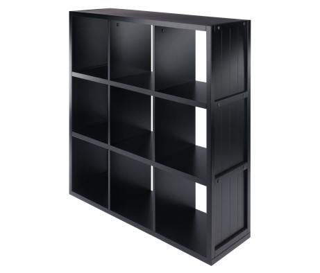 Timothy 3x3 Storage Cube Shelf, Black