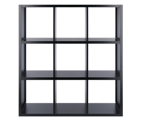 Timothy 3x3 Storage Cube Shelf, Black