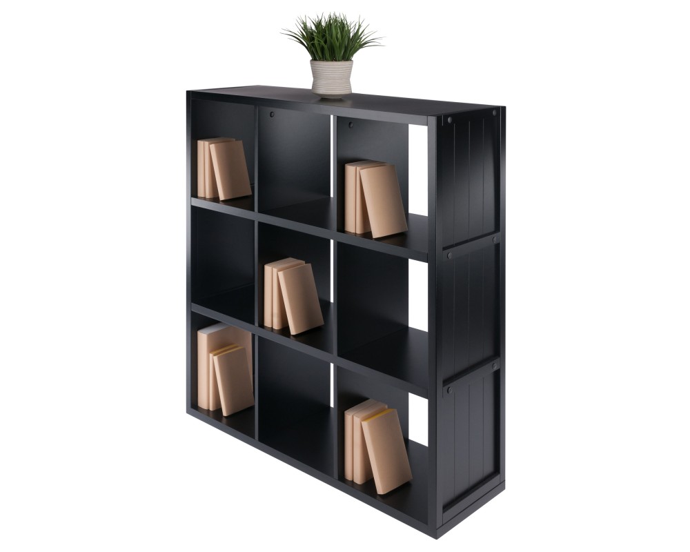 Timothy 3x3 Storage Cube Shelf, Black