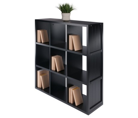 Timothy 3x3 Storage Cube Shelf, Black