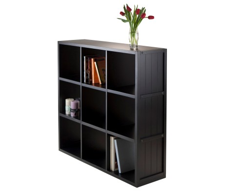 Timothy 3x3 Storage Cube Shelf, Black