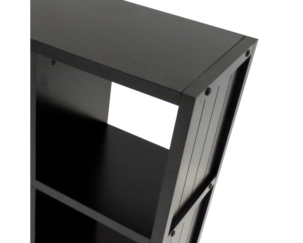 Timothy 8-Cube Storage Shelf, 53 High, 26 Wide, Black