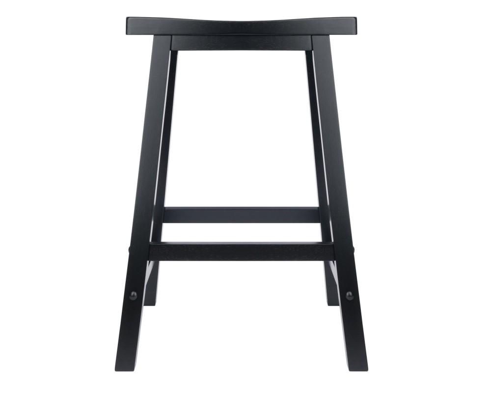 Satori Saddle Seat Counter Stool, Black