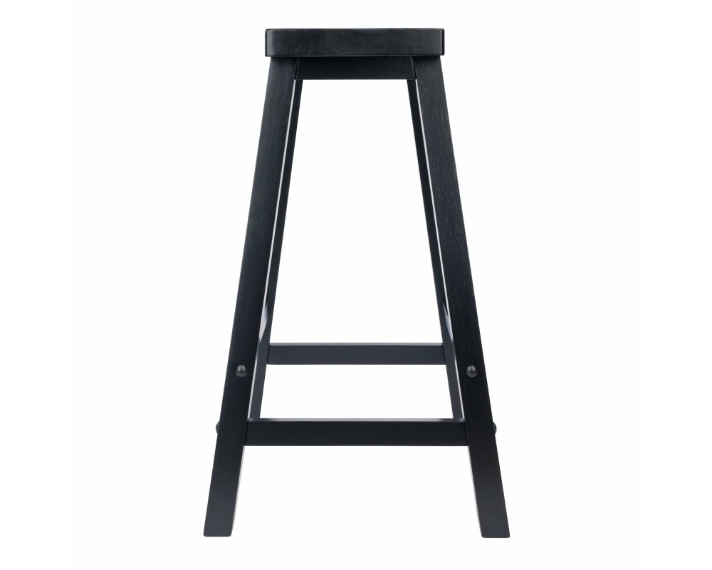 Satori Saddle Seat Counter Stool, Black