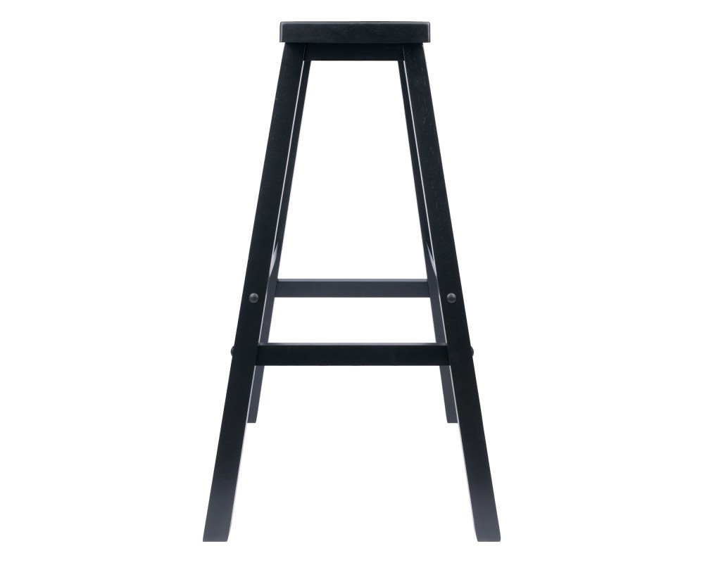 Satori Saddle Seat Bar Stool, Black