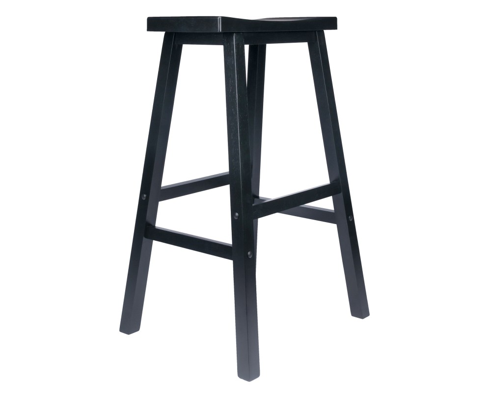 Satori Saddle Seat Bar Stool, Black