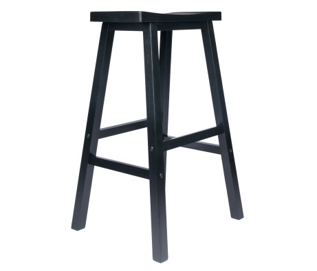 Satori Saddle Seat Bar Stool, Black