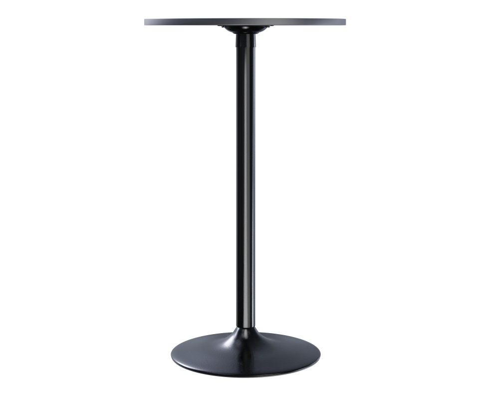 Obsidian Round Bar Height Table, Black