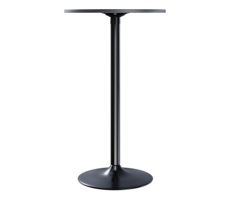 Obsidian Round Bar Height Table, Black