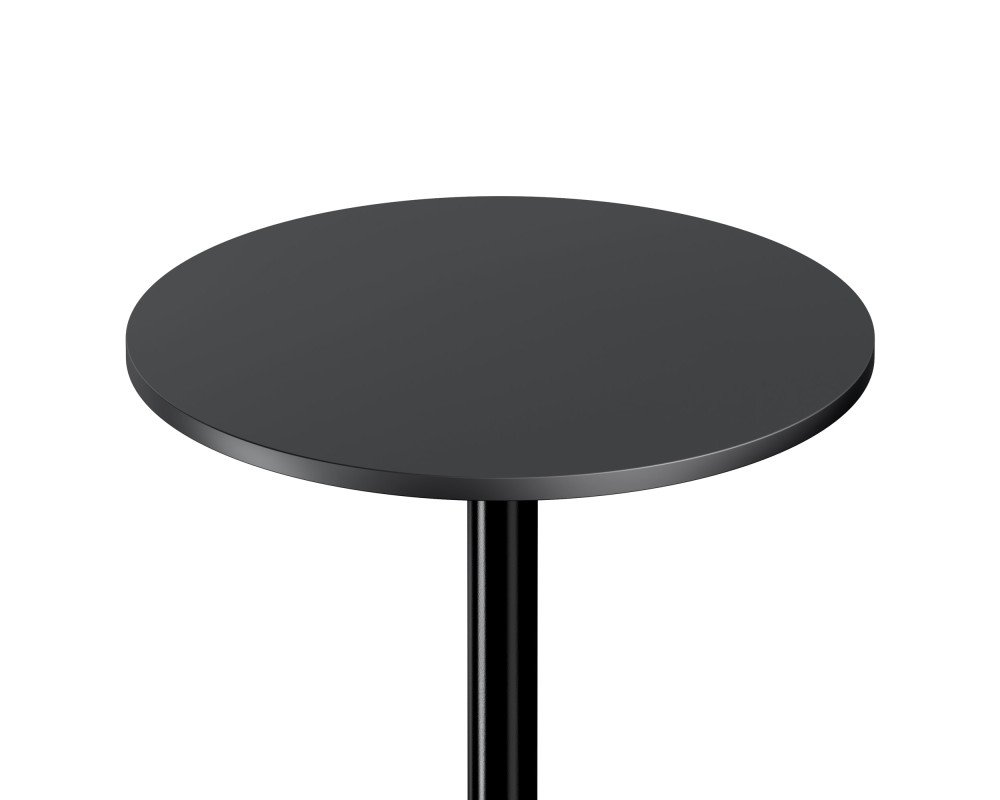 Obsidian Round Bar Height Table, Black
