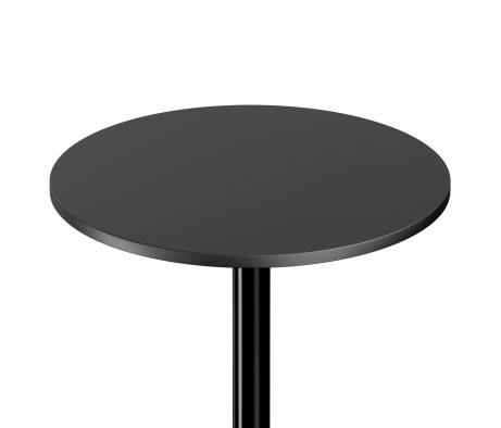 Obsidian Round Bar Height Table, Black