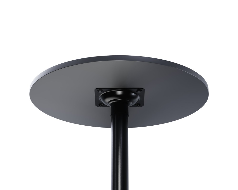 Obsidian Round Bar Height Table, Black