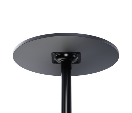Obsidian Round Bar Height Table, Black
