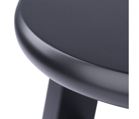 Element 2-Pc Square Legs Dining Stool Set, Black Finish