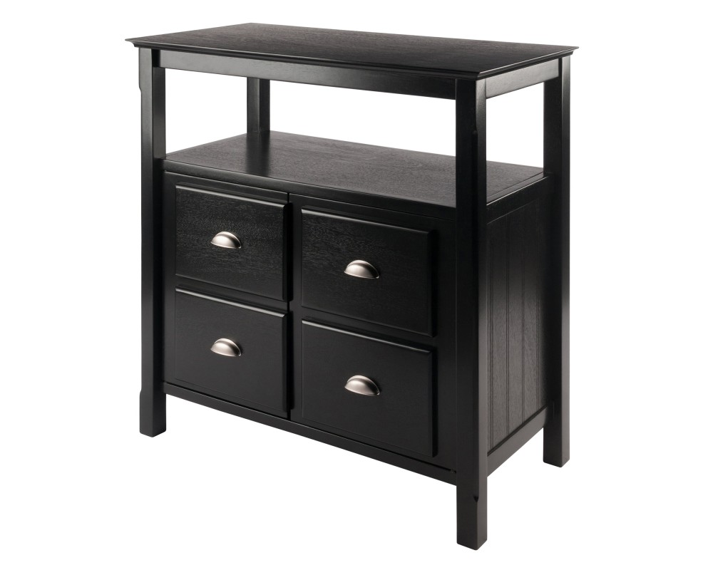 Timber Buffet Cabinet, Black