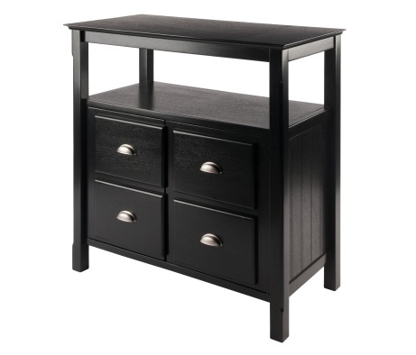 Timber Buffet Cabinet, Black