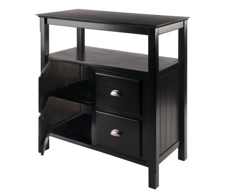 Timber Buffet Cabinet, Black