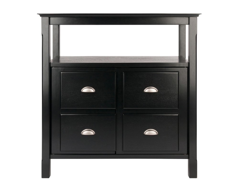 Timber Buffet Cabinet, Black