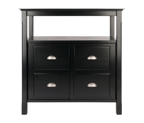 Timber Buffet Cabinet, Black