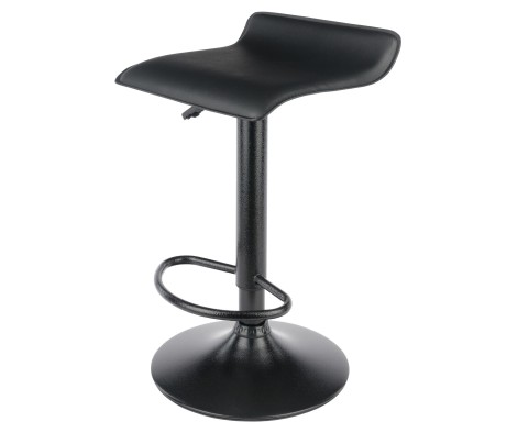Obsidian 2-Pc Adjustable Swivel Stool Set, Black