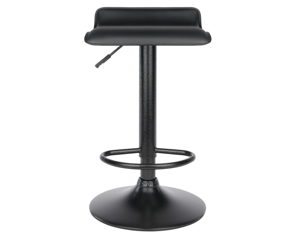 Obsidian 2-Pc Adjustable Swivel Stool Set, Black