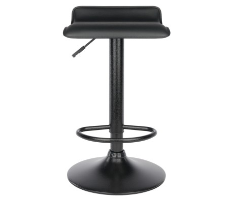 Obsidian 2-Pc Adjustable Swivel Stool Set, Black
