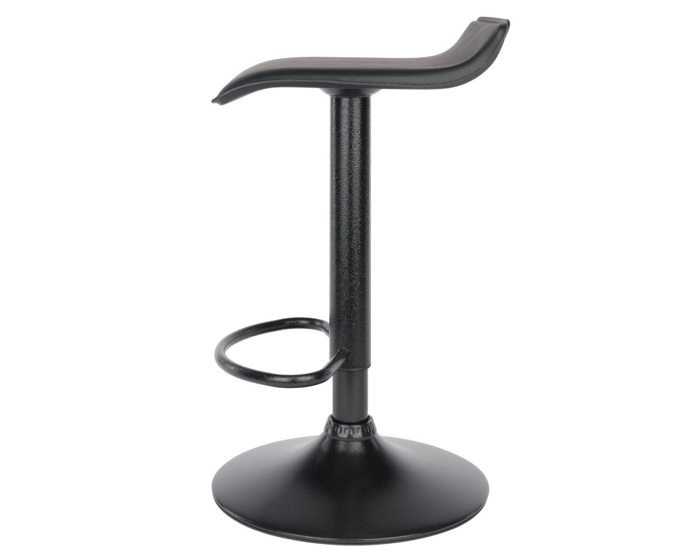 Obsidian 2-Pc Adjustable Swivel Stool Set, Black