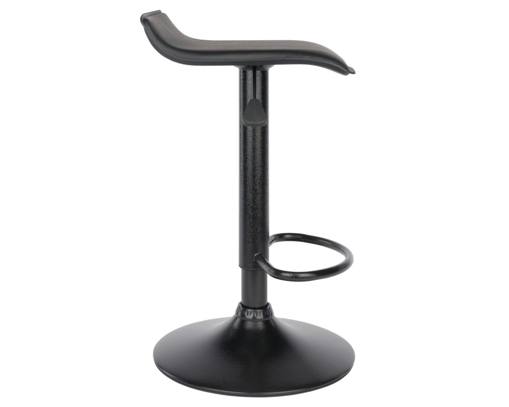 Obsidian 2-Pc Adjustable Swivel Stool Set, Black