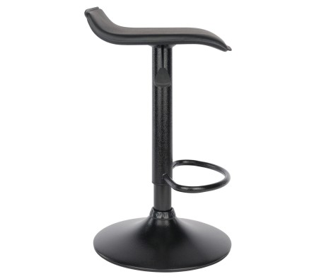 Obsidian 2-Pc Adjustable Swivel Stool Set, Black