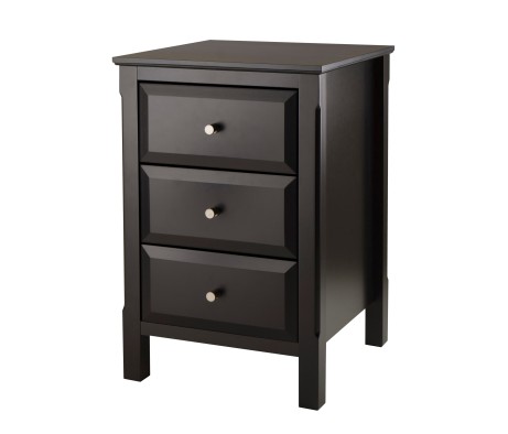 Timmy Accent Table, 24 High, 16 Wide, Black