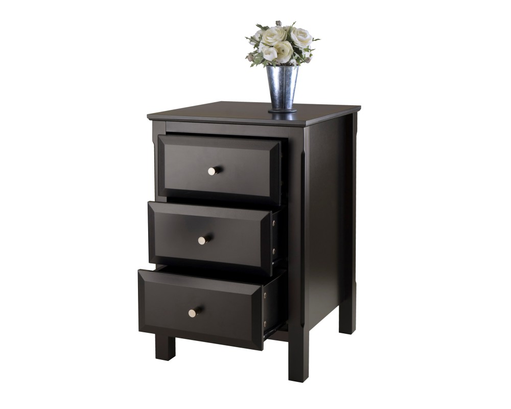 Timmy Accent Table, 24 High, 16 Wide, Black