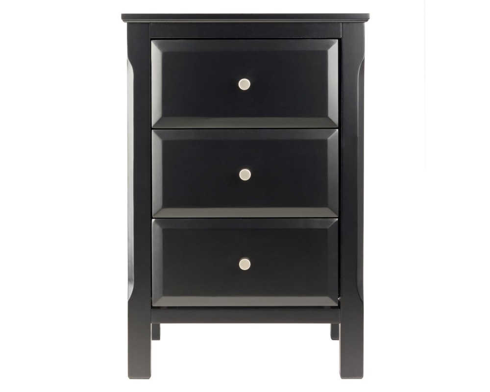 Timmy Accent Table, 24 High, 16 Wide, Black