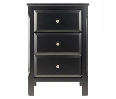 Timmy Accent Table, 24 High, 16 Wide, Black