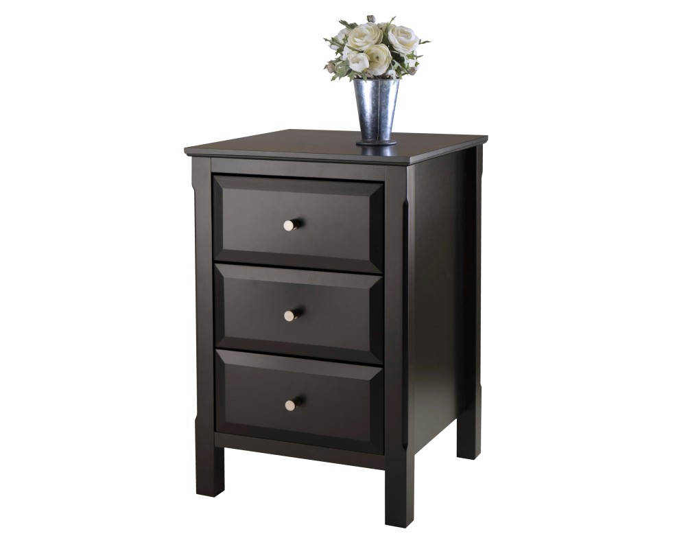 Timmy Accent Table, 24 High, 16 Wide, Black