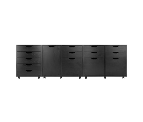 Halifax 3-Pc Set Cabinets, Black
