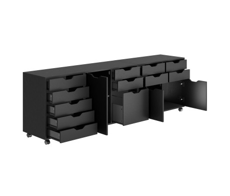 Halifax 3-Pc Set Cabinets, Black