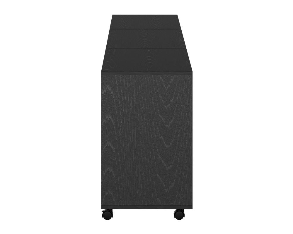 Halifax 3-Pc Cabinet Set with File Drawer, Black Finish