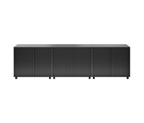 Halifax 3-Pc Cabinet Set with File Drawer, Black Finish