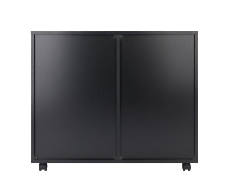 Halifax 2-Section Mobile Filing Cabinet, Black