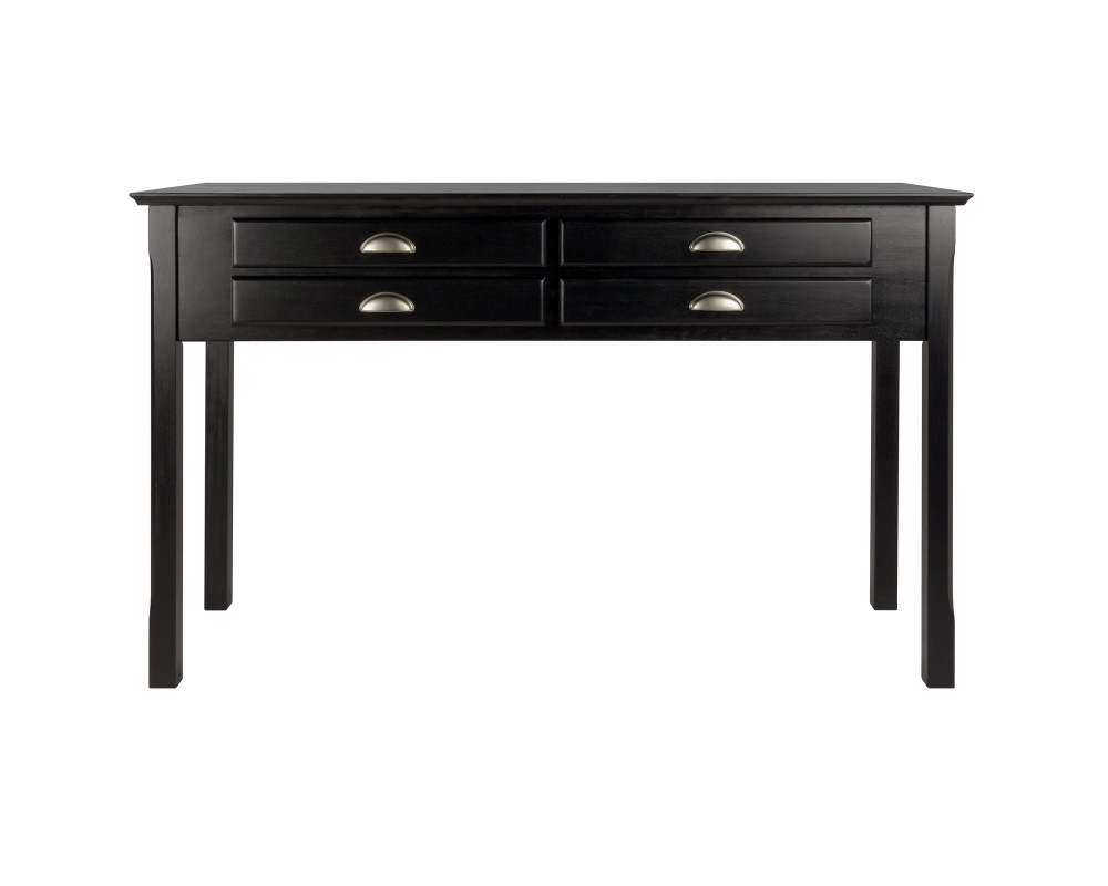 Timber Console Table, Black