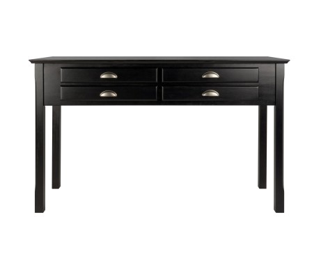 Timber Console Table, Black