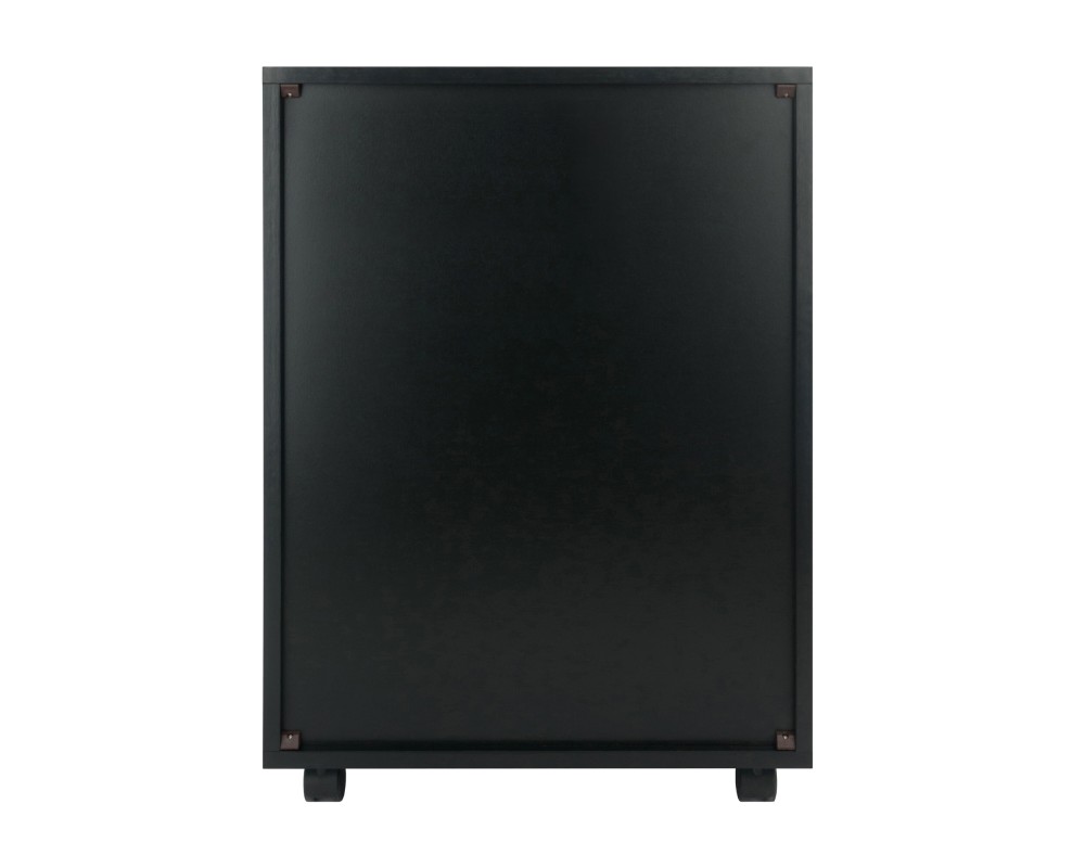 Halifax 5-Drawer Mobile Storage Cabinet, for Home Office, Bedroom, 26', Black