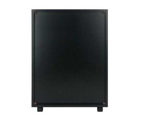 Halifax 5-Drawer Mobile Storage Cabinet, for Home Office, Bedroom, 26', Black