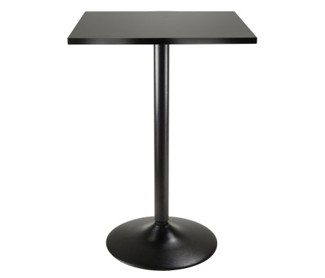 Obsidian Square Counter Height Table, Black