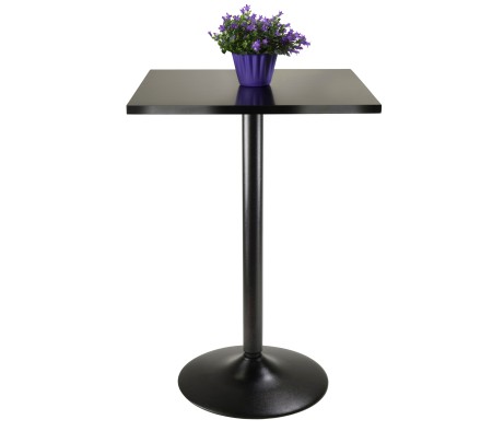 Obsidian Square Counter Height Table, Black